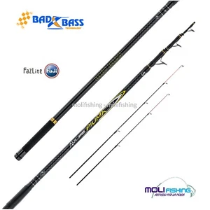 CANNA PESCA BEACHLEDGERING BAD BASS PIUMA 60/80 GR 420 E 450 CM 2 VETTE NEW FUJI - Imagen 1 de 1