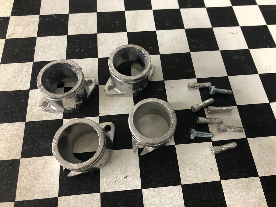 Kawasaki KZ400A D S 1974-1978 OEM colector soporte de carburador aislador kit de admisión (4) Foto 1 de 4