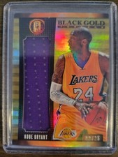 Kobe Bryant 2014-15 Gold Standard Black Gold Threads Jersey #'d 8/25