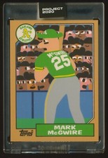 Topps PROJECT 2020 MARK MCGWIRE by Keith Shore card 28 IN-HAND!
