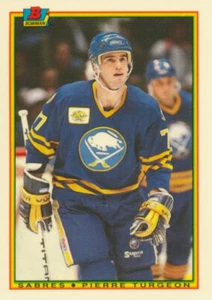 1990-91 Bowman Tiffany #241 PIERRE TURGEON - Buffalo Sabres - Bild 1 von 1