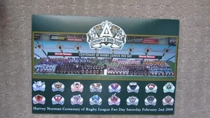 Official Harvey Norman Centenary Of Rugby League Fan Day Sat 2/2/08 - x16 Teams - Picture 1 of 2