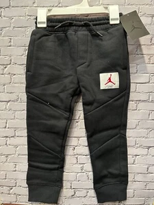 Nike Jordan Flight Fleece Black Pants 857456-023 New C1(A78T) - Picture 1 of 2