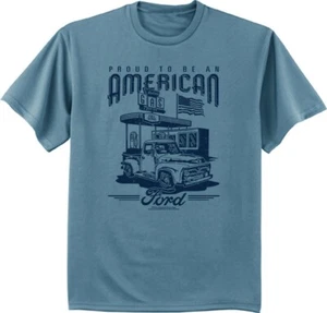 Mens T-shirt Ford Trucks Americana Car Guy Gifts Dad Ford Motor Company - Picture 1 of 1
