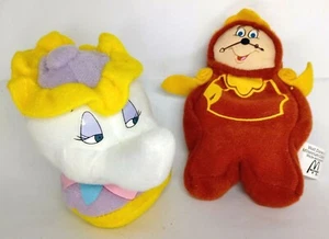 Disney Beauty & the Beast Mrs. Potts & Cogsworth McDonalds Millennium plush Toys - Bild 1 von 6