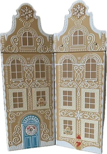 Musical Ginger Bread Houses Christmas Biscuit Tins Two Pair  WeWishYouAMerryXmas - Foto 1 di 9