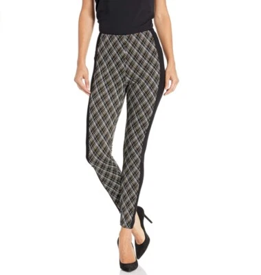 Lysse Laura Leggings Size XS Womens Argyle Jacquard Plaid Ponte Knit Pull On - Image 1 of 4