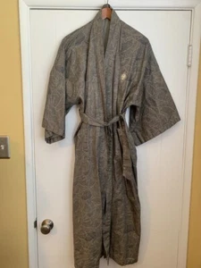 Modern Block Print Robe (M) Sateen - Picture 1 of 9