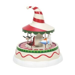 Nightmare Before Christmas Town Carousel Animated New 6007740 Disney Dept 56