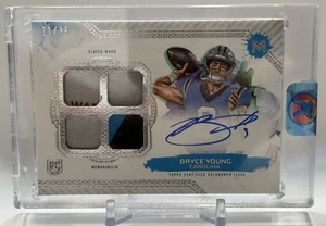 2024 Topps Motif - Rookie Relic Auto Quad Patch Bryce Young /35 (AU,RC) HELMET - Picture 1 of 4