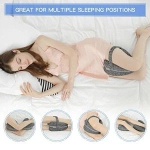 Leg Pillow Orthopedic Knee Pillow Memory Leg Knees Pain Cushion for Side Sleeper - Picture 1 of 12