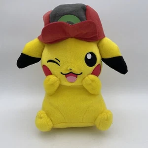 Pikachu MC2707 Pokemon Movie Satoshi Ash Ketchum Hat Banpresto Plush 11" Doll - Picture 1 of 4