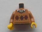 Lego Medium Nougat Torso Argyle Sweater 973Pb2342c01 Minifig Twn298 Set 31069