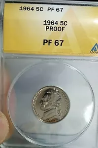1964 Jefferson Nickel PR67 - Picture 1 of 8