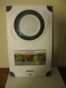 Brookstone Over the Sink Prep Set, White, Durable, Non-Slip, PBA Free. New! - Picture 1 of 4