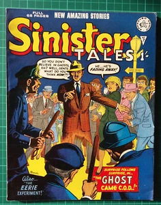 SINISTER TALES #7 (Alan Class 1964) - Ghost Came C.O.D - 6.0 OW Pages - Foto 1 di 3