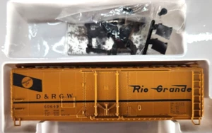 HO Scale Con-Cor, PS-1 PD Box Car Kit Rio Grande #001-009461 - Picture 1 of 3