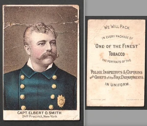N288 Buchner Tabak 1888 Polizei Inspektoren Kapitäne Feuerwehr Chiefs Smith SR.pcS - Bild 1 von 3