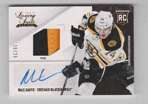 2012/13 ROOKIE ANTHOLOGY MAX SAUVE LUXURY SUITE RC AUTO 2 CLR PRIME PATCH 16/25 - Picture 1 of 2