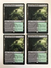 4x Overgrown Tomb (RUS, GRN) Russian Shock lands Rus MTG Guilds of Ravnica