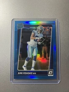 Simi Fehoko Dallas Cowboys Panini Optic NFL 2021 AQUA RATED ROOKIE SP /299 - Picture 1 of 2