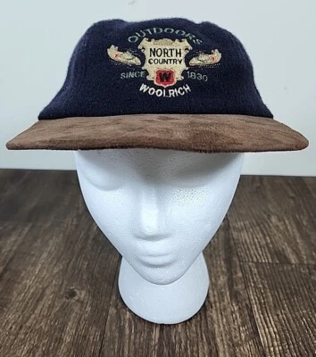 Sombrero de lana y cuero Woolrich vintage hecho en EE. UU. talla única para la mayoría Foto 1 de 4