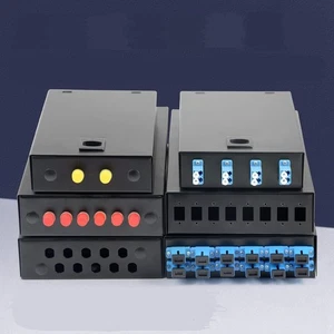 SC/FC/ST Desktop Typ Full FTTH 2/4/6/8/10/12 Port SC LWL Patch Panel - Bild 1 von 39