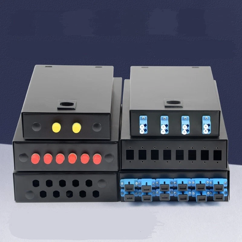 SC/FC/ST Desktop Type Full FTTH 2/4/6/8/10/12 Port SC Fiber Optic Patch Panel - Image 1 of 4