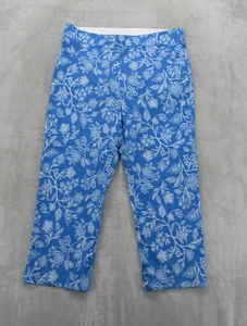 Antthony Originals Hose Damen Petite Large blau Blumen Capri Pull On Stretch - Bild 1 von 16