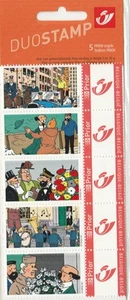 Briefmarkenplakette Tim und Struppi Duostamp Tim und Struppi Feste neuwertig - Bild 1 von 2