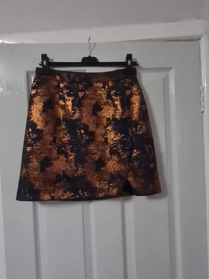 SPOTLIGHT BY WAREHOUSE KNEE-LENGTH SKIRT UK10  - Image 1 of 4
