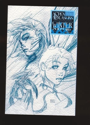Aspen Seasons Winter 2009 Wonder Con Michael Turner Sketch Cover NM- Cond - Image 1 of 2