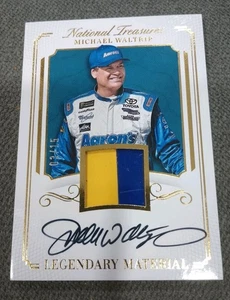 Panini National Treasures Michael Waltrip 2017 #LMS-MW material automático 15/03 - Imagen 1 de 2