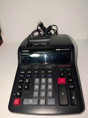 Casio DR-210TM Heavy Duty Desktop Printing Calculator Tested - Image 1 of 4