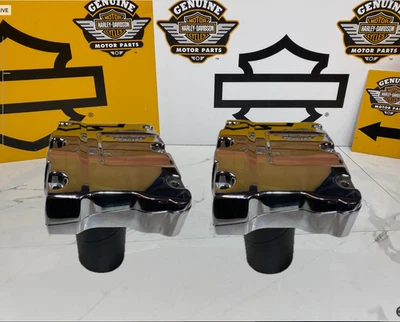 OEM 99-17 Harley Twin Cam Touring Dyna Softail Rocker Boxes 2 Tops & 2Bottoms - Image 1 of 4