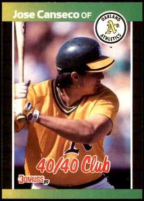 Jose Canseco 1989 Donruss #643 Athletics MLB LEER ENVÍO GRATUITO AutographDen Foto 1 de 2