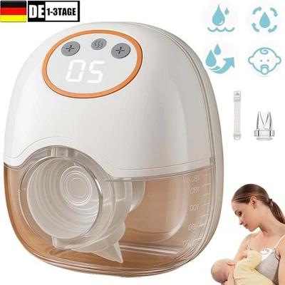 Handfreie Milchpumpe 4 Modi 12 Stufen Tragbare elektrische Milchpumpe 150ml DE - Bild 1 von 4