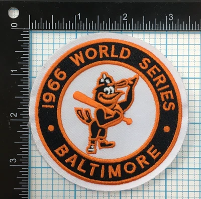 1966 WORLD SERIES BALTIMORE ORIOLES MLB BASEBALL VINTAGE 3.5" SOUVENIR PATCH - Image 1 of 2
