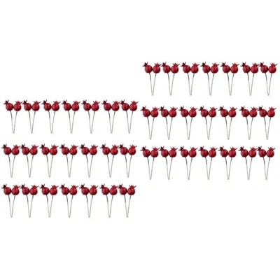  2 PCS Granatapfel Deko Lebensechte Fruchtdekoration Gartendekoration - Bild 1 von 4