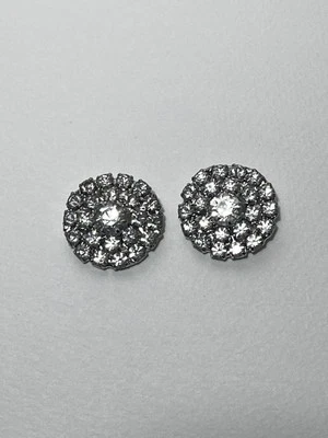 Vintage Bluette Rhinestone Dress Shoe Clips Made in France Art Deco STUNNING EUC - Image 1 of 4