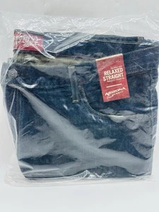 Arizona Jeans Mens 42 X 29 Blue Denim Relaxed Fit 5-Pockets Straight Leg Zip Fly - Picture 1 of 7