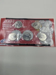2004 United States Mint Uncirculated Quarter Set D - Denver 5 Quarter Set - Picture 1 of 2