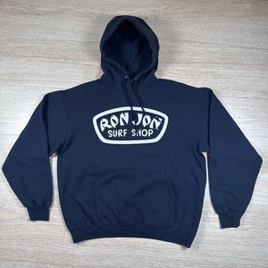Ron Jon Surf Shop Long Beach Island Hoodie Pull Over Sweatshirt Black Large L - Picture 1 of 7
