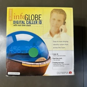 Olympia Info Globe Digital Caller ID avec horloge temps réel OL3000 NEUF SCELLÉ - Photo 1/5