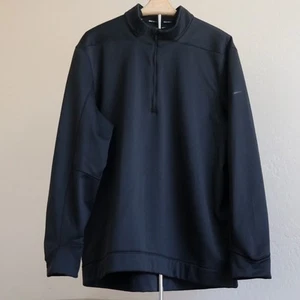 Nike Golf 1/4 Zip Fleece gefütterter Pullover schwarz XL Herren warm Lagenlook Top Gym - Bild 1 von 12