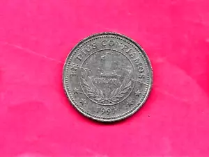 NICARAGUA KM89 1997 XF-SUPER NICE-FINE CIRCULATED CORDOBA COIN - Picture 1 of 1