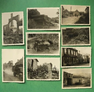 FoL) 23x foto Francia luoghi rovine guerra distrutto camion ruota ++ 1940-1945 WW2 WW - Foto 1 di 16