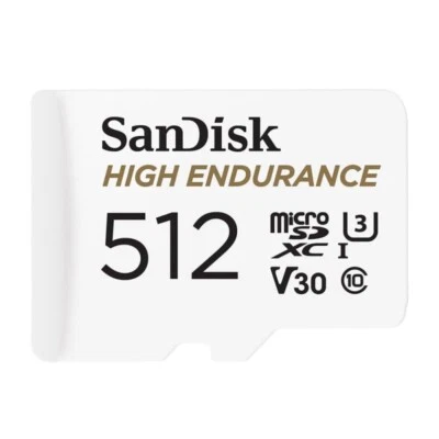 Sandisk High Endurance 512GB microSD Card Cam Recording Video CCTV SDSQQNR-512G - Image 1 of 4