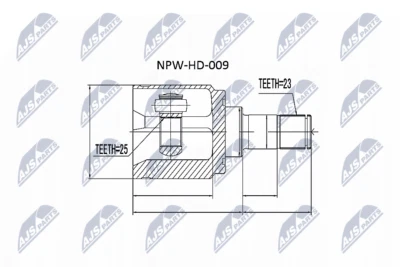 NTY NPW-HD-009 Joint Kit,Arbre de Transmission pour Honda - Photo 1/4