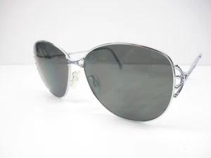 Womens Vintage Sunglasses Liberty Nina Silver Lilac Japan 57 Metal Fashion NOS  - Bild 1 von 8